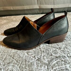 Lucky Brand Women’s Black Leather Bootie Loafer
